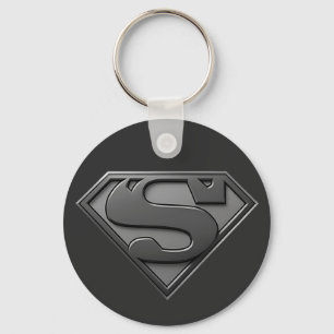 Superman logo keychain