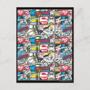 Superman Logo Pattern 2 Postcard