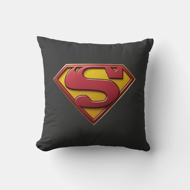 Superman logo  throw pillow (Front)