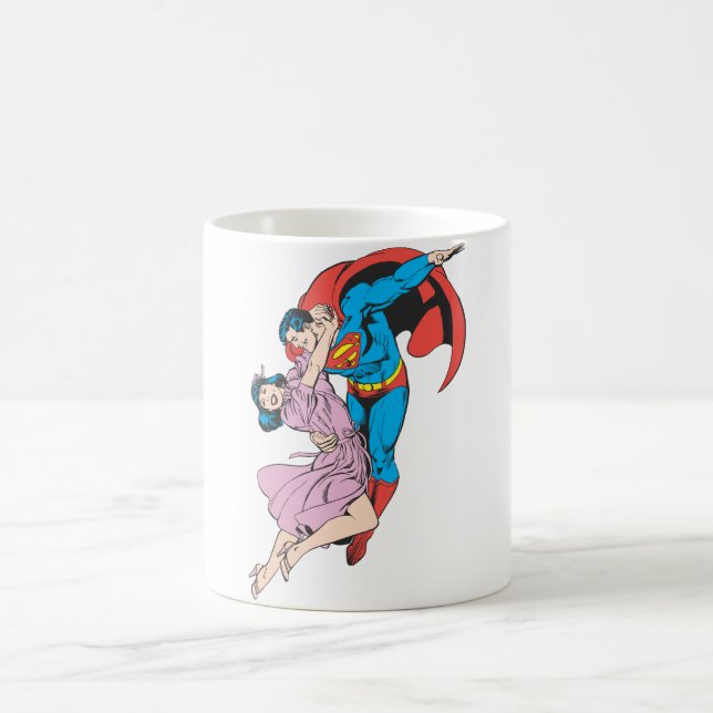 Superman & Lois in Pink Coffee Mug (Center)