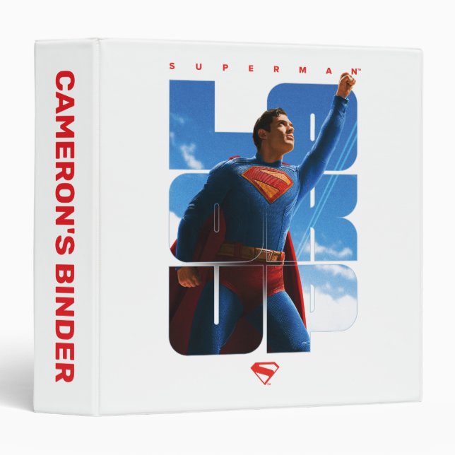 Superman Look Up Pose Binder (Front/Spine)