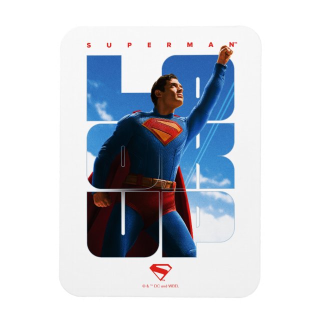 Superman Look Up Pose Magnet (Vertical)