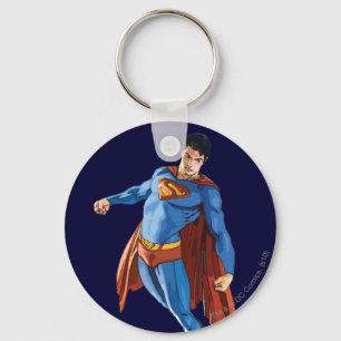 Superman Looking Down Keychain