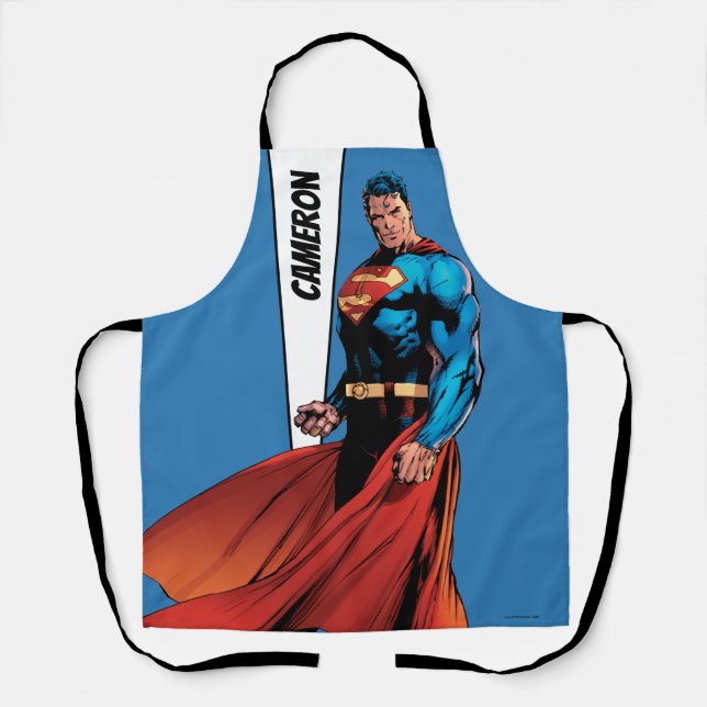 Superman Looks Front Apron (Front)