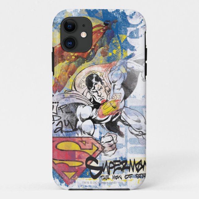 Superman Man of Steel Case-Mate iPhone Case (Back)