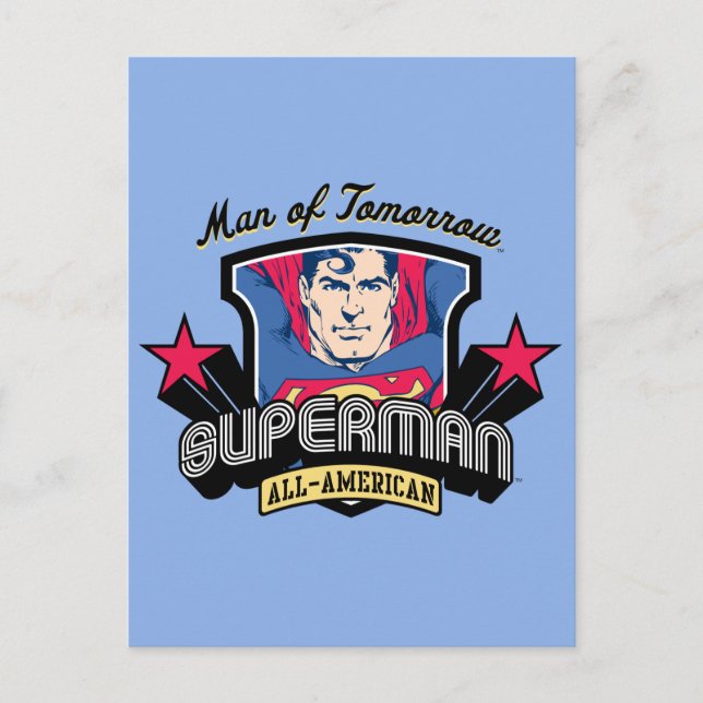 Superman - Man of Tomorrow Postcard (Front)