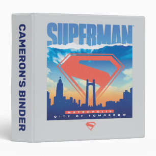 Superman Metropolis Skyline Binder