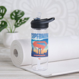 Superman Metropolis Skyline Water Bottle