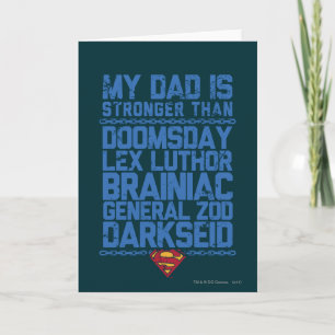 Superman - My Dad is Stronger Than... Card