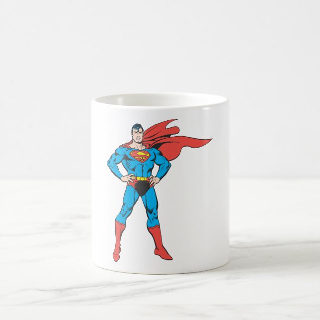 Superman Posing Coffee Mug (Center)
