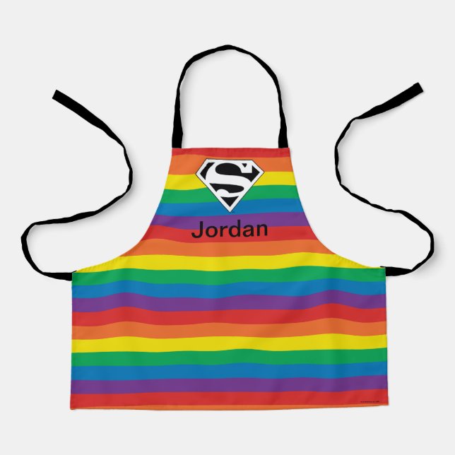 Superman Rainbow Logo Apron (Front)