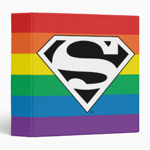 Superman Rainbow Logo Binder