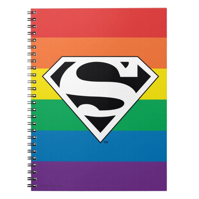 Superman Rainbow Logo Notebook (Front)