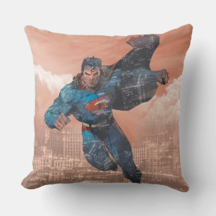 Superman - Red Throw Pillow