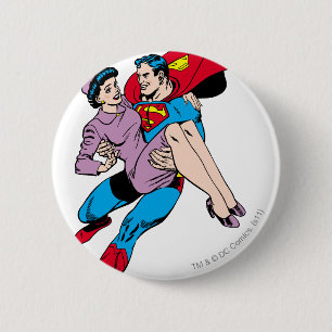 Superman rescues Louis 2 Inch Round Button