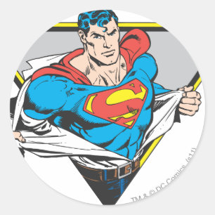 Superman Revealed Classic Round Sticker