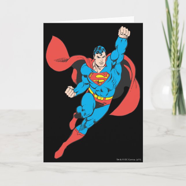 Superman Right Fist Raised Card (Front)