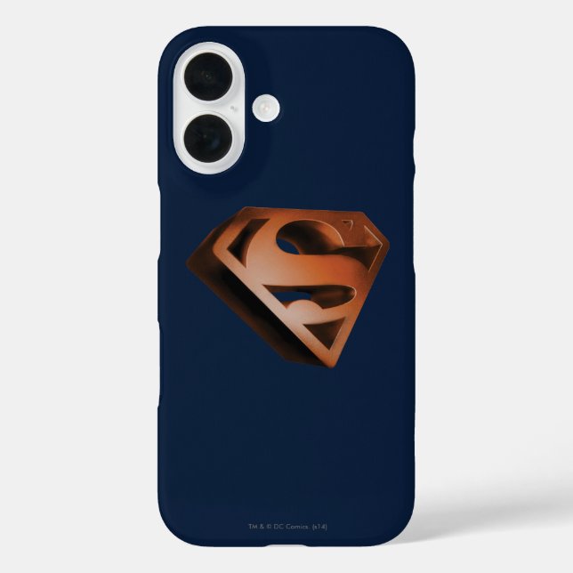 Superman S-Shield | 3D Grainy Logo Case-Mate iPhone Case (Back)