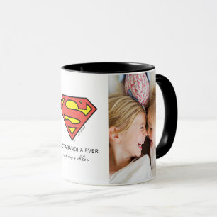 Superman S-Shield   Best Grandpa Photo Mug