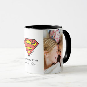 Superman S-Shield Best Mom Photo Mug