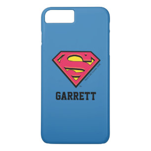 Superman S-Shield   Classic Logo 2   Add Your Name iPhone 8 Plus/7 Plus Case