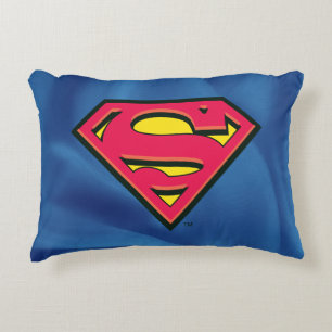 Superman S-Shield Classic Logo Accent Pillow