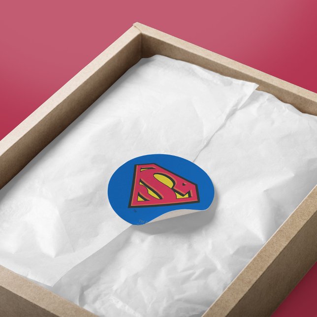 Superman S-Shield | Classic Logo Round Sticker (Creator Uploaded)