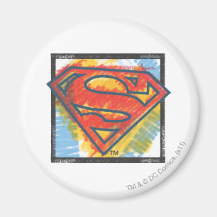 Superman S-Shield Coloured Logo Magnet