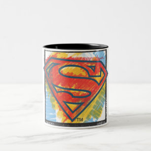 Superman S-Shield   Coloured Logo Two-Tone Coffee Mug