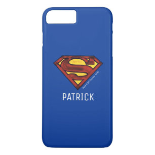 Superman S-Shield   Darkened Red Logo   Add Name Case-Mate iPhone Case