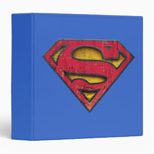 Superman S-Shield   Distressed Logo Binder