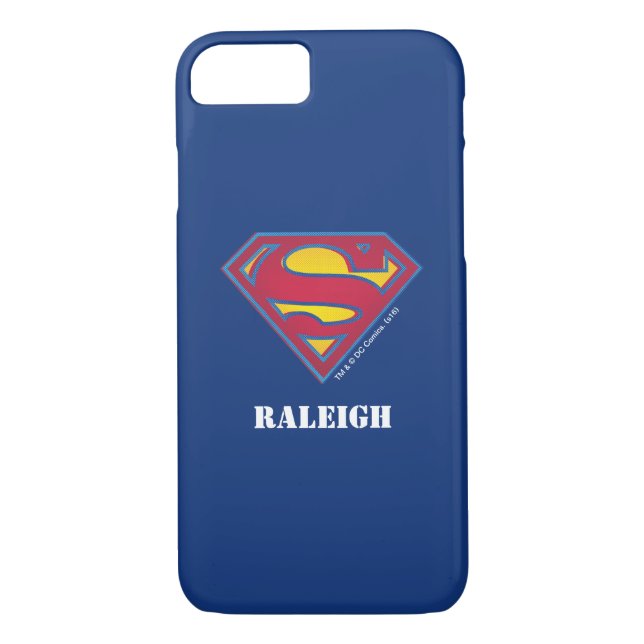 Superman S-Shield | Dot Logo | Add Your Name Case-Mate iPhone Case (Back)