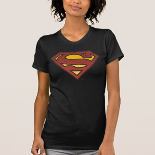 Superman S-Shield Faded Dots Logo T-Shirt