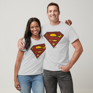 Superman S-Shield   Faded Dots Logo T-Shirt