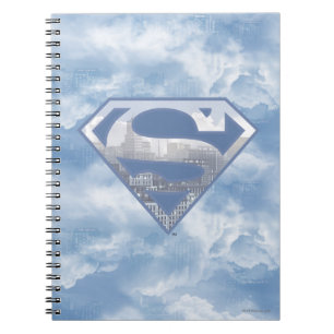 Superman S-Shield Light Blue City Logo Notebook