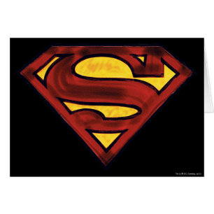 Superman S-Shield   Logo rouge foncé