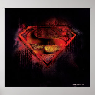 Superman S-Shield   Painted Logo Poster