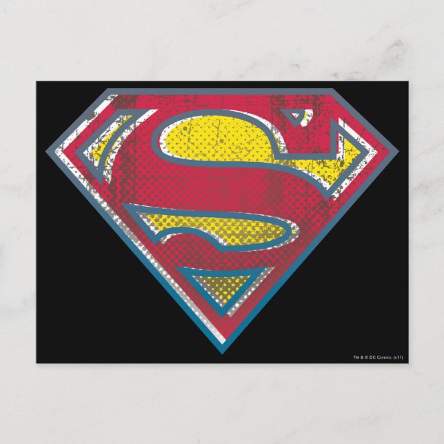 Superman S-Shield | Printed Logo Postcard (Front)