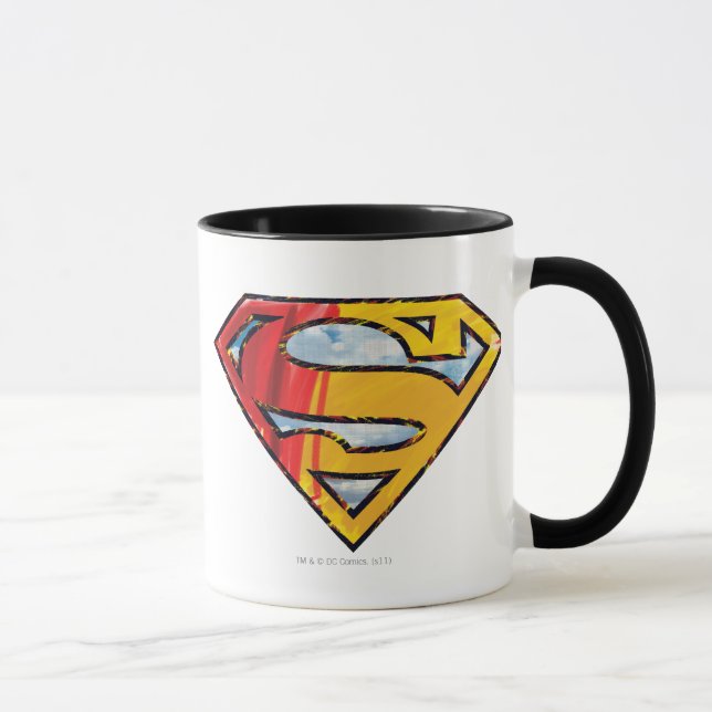 Superman S-Shield | Red and Orange Logo Mug (Right)