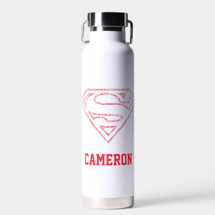 Superman S-Shield Red Ou Krypto Add Your Name Water Bottle