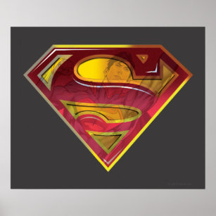 Superman S-Shield   Reflection Logo Poster