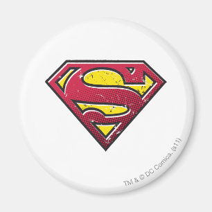 Superman S-Shield Scratches Logo Magnet