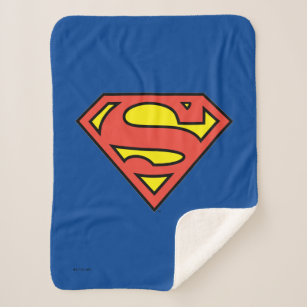 Superman S-Shield   Superman Logo Sherpa Blanket