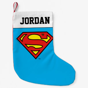 Superman S-Shield Superman Logo Small Christmas Stocking