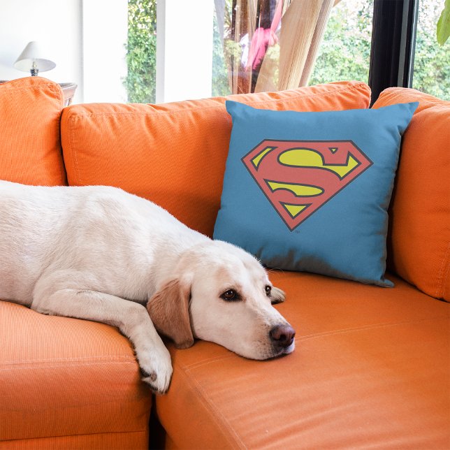 Superman S-Shield | Superman Logo Throw Pillow (Creator Uploaded)