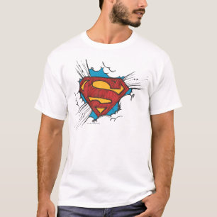 Superman S-Shield Within Clouds Logo T-Shirt