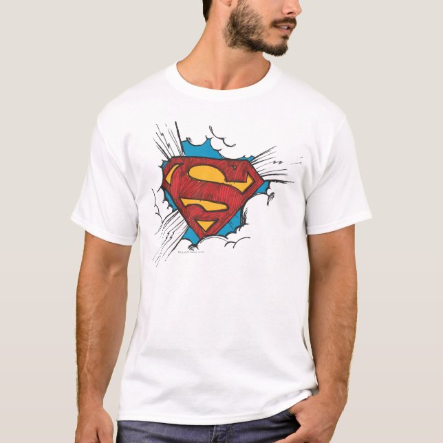 Superman S-Shield | Within Clouds Logo T-Shirt (Front)
