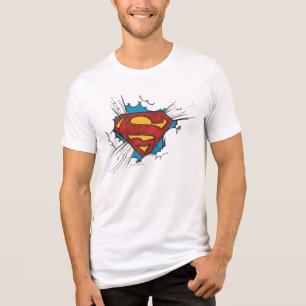 Superman S-Shield   Within Clouds Logo Tri-Blend Shirt