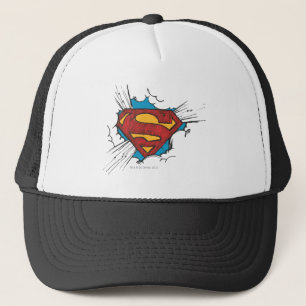 Superman S-Shield   Within Clouds Logo Trucker Hat