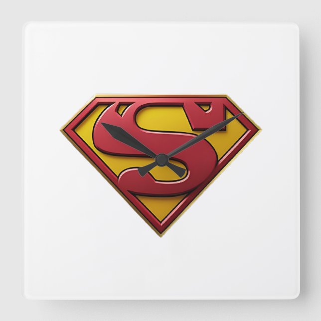 Superman Square Wall Clock (Front)